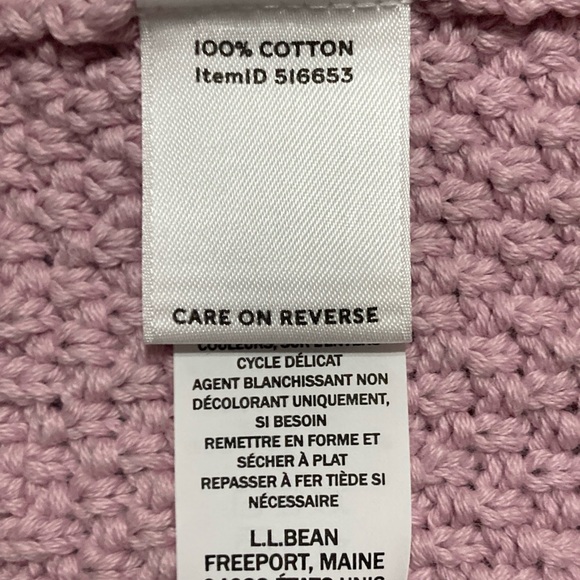 WINTER SALE! LLBean Signature Cotton Long Cable Cardigan Women’s Size XL - Picture 7 of 11